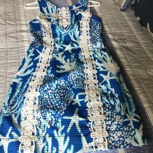 Lily Pulitzer Blue, White & Pink Dress